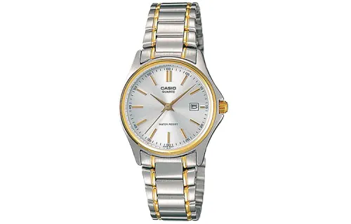 CASIO Casio, retro quartz watch strap stainless steel, women's watch, white dial, simple and elegant design, quartz mechanism, Japanese and Korean