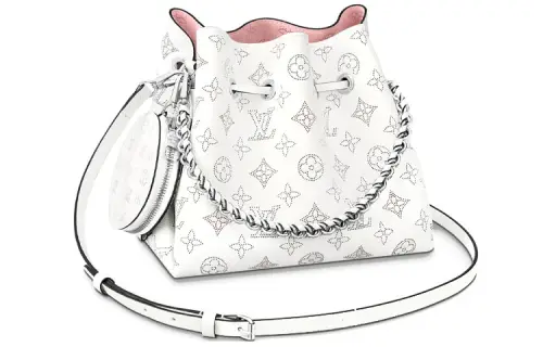 LOUIS VUITTON Bella Calfskin Moonlight Goddess Bucket Bag, Shoulder Bag, Crossbody Bag Regular Women's White