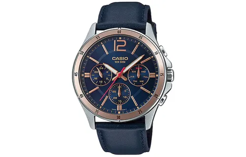 CASIO Men Standard Series Blue Watch MTP-1374L-2A