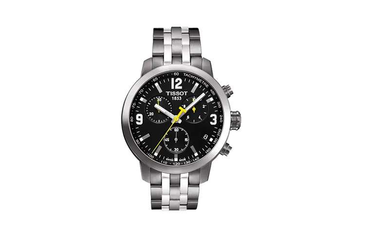 TISSOT Galloping Chase Collection Quartz Movement Men's Watches Watch 41mm*42mm Black Dial Stainless Steel Case