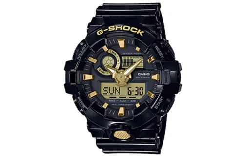 CASIO Men Liquid Crystal/Analog Dual Display Series Black Watch