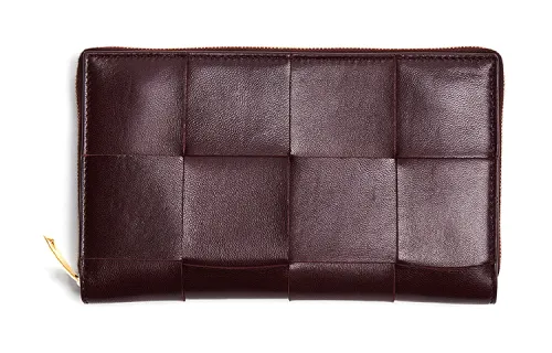 Bottega Veneta Intrecciato Nappa Leather Wallet Men's Brown