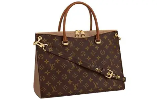 LOUIS VUITTON Pallas Canvas Coating, Calfskin Legend Handbag, Crossbody Bag Regular Women's Brown