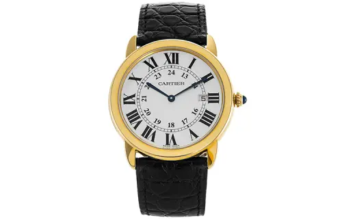 Cartier 2010 18K Yellow Gold And Stainless Steel Ronde Solo 35mm