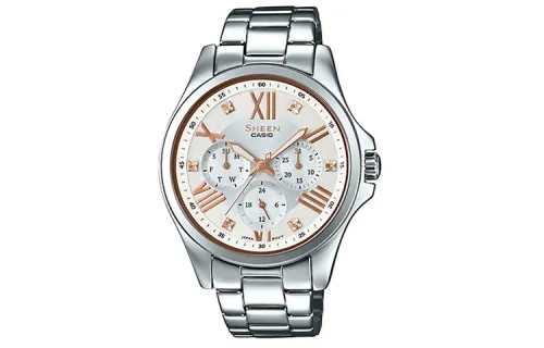 CASIO Women's SHEEN White Watch SHE-3806D-7BQ