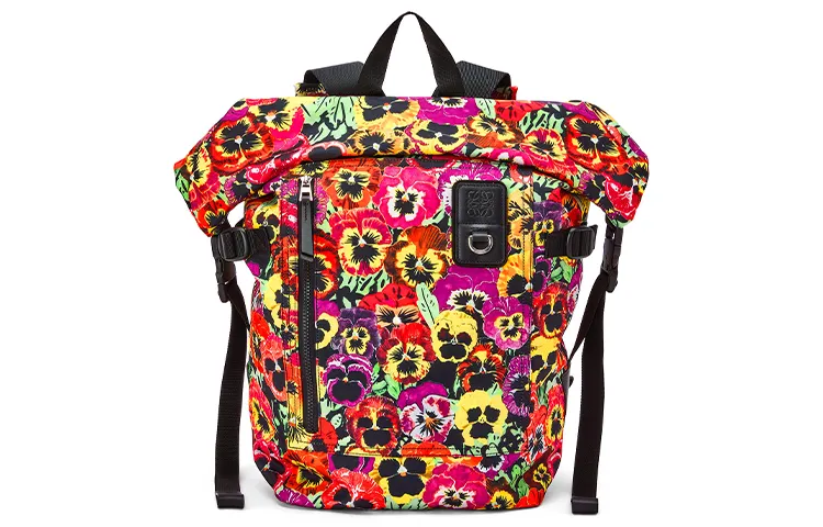 LOEWE Nylon Backpack Men's Black & Multicolor