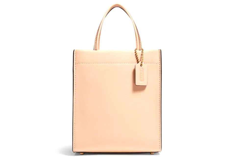 COACH Cashin Cow Leather Tote Bag, Shopping Bag, Shoulder Bag, Handbag Regular Women's Milk Tea