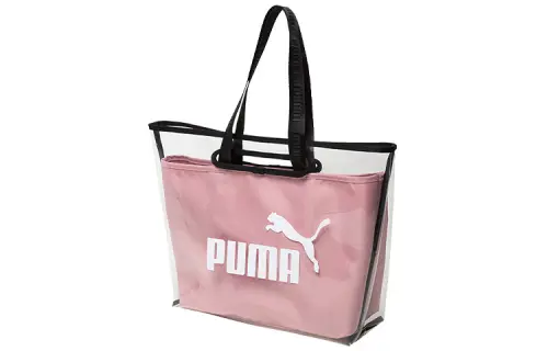 PUMA Transparent Polyurethane, Textile Jelly Bag, Handbag Regular Women's Pink