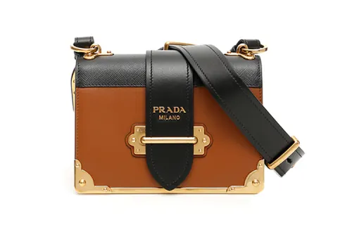 PRADA Cow Leather Small Square Bag, Crossbody Bag, Shoulder Bag Women's