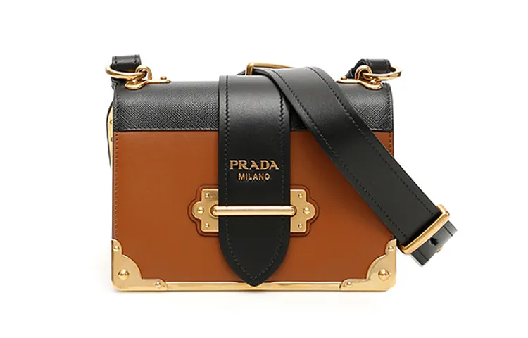PRADA Cow Leather Small Square Bag, Crossbody Bag, Shoulder Bag Women's