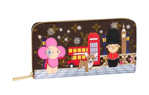 LOUIS VUITTON Zippy Wallet Monogram Vivienne Red