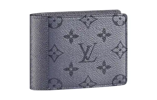 LOUIS VUITTON Multiple Wallet Monogram Gunmetal Gray