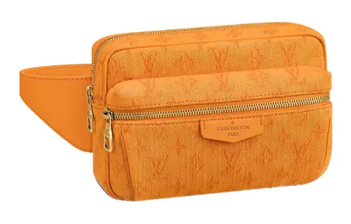 LOUIS VUITTON Outdoor Bumbag Monogram Denim Ocre