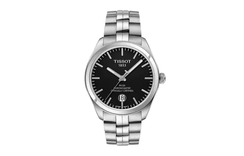 TISSOT PR100 Collection Quartz Movement 100m Waterproof Men's Watches Watch 39mm Black Dial Stainless Steel Case