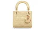 DIOR Lady Dior Patent Leather, Cow Leather Lady Dior Bag, Shoulder Bag, Crossbody Bag, Handbag Extra Mini Women's
