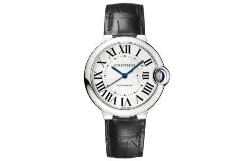 CARTIER Blue Balloon Collection Automatic Mechanical Movement 30m Waterproof Unisex Watch 36mm White Dial