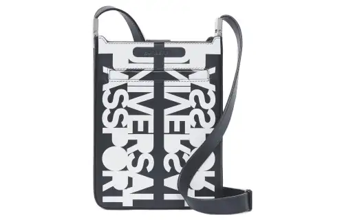 Burberry Riccardo Tisci Edition Slogan Messenger Bag Black