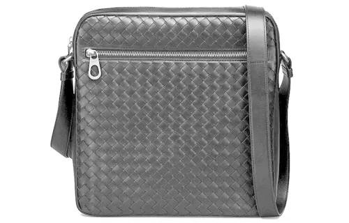 Bottega Veneta Cow Leather Crossbody Bags Men's Gray
