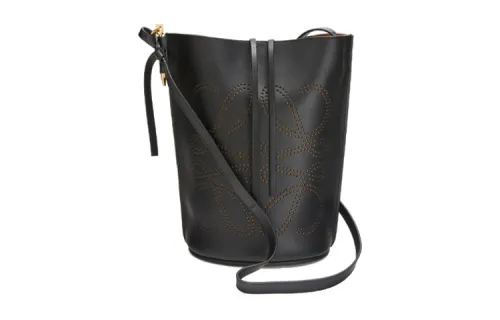 LOEWE Gate Natural Calfskin Bucket Bag, Shoulder Bag, Crossbody Bag Women's Black