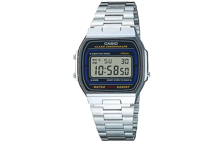 CASIO Unisex YOUTH Silver Watch A164WA-1