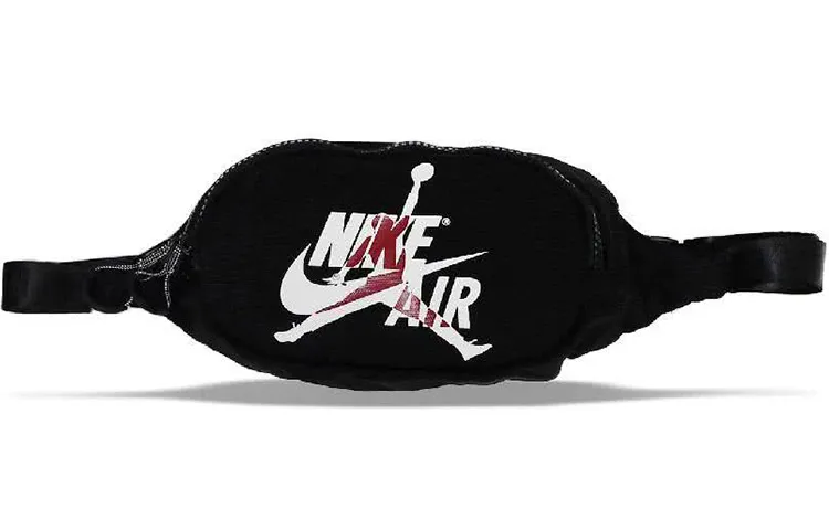 Jordan Polyester Crossbody Bag, Fanny Pack Regular Unisex Black