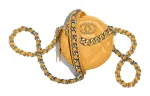 CHANEL 19Bag Sheepskin Shoulder Bag Women's Orange