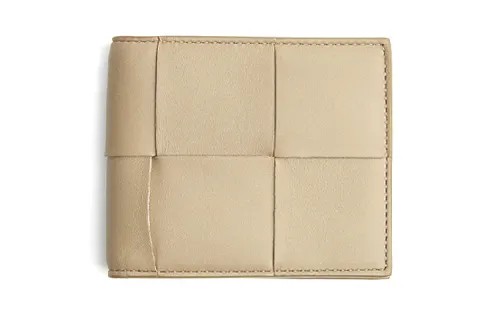 Bottega Veneta Leather Wallet Small Men's Taupe