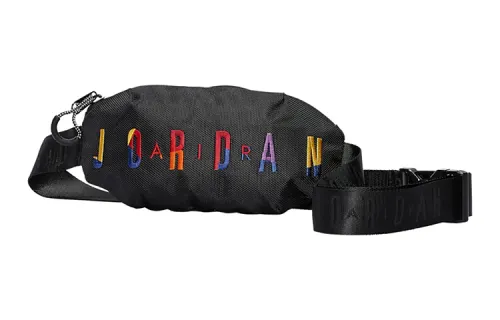 Jordan Polyester Crossbody Bag, Sling Bag, Fanny Pack Unisex Black