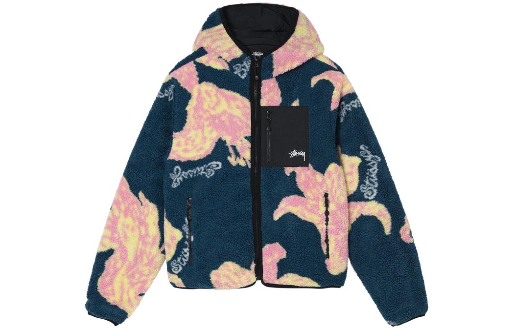 Stussy SS22 Floral Sherpa Hood Jacket ޼ñп  Ůͬ