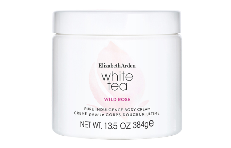 White tea, moisturizing fragrant body cream contains rose, 384g, 400 ml