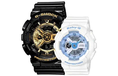 CASIO Unisex Pair Table Series Black Watch