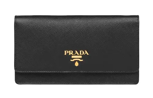 PRADA Saffiano Leather Handheld Shoulder Bag, Crossbody Bag Women's Black