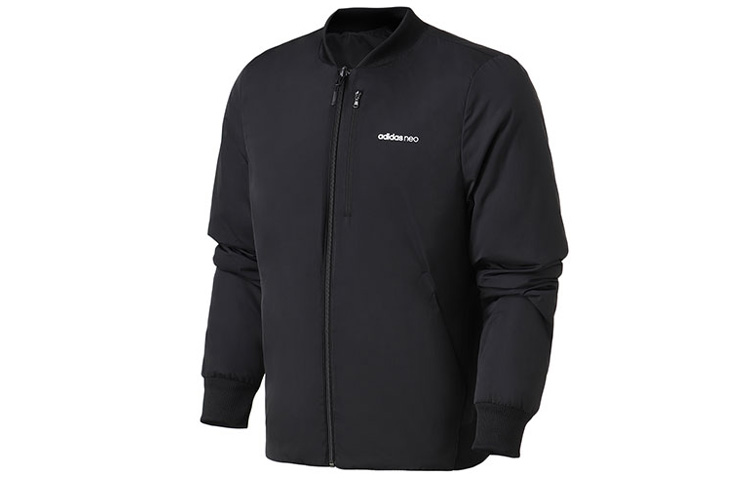 Мужская куртка adidas neo M Pad Jkt (черная) — фото 2