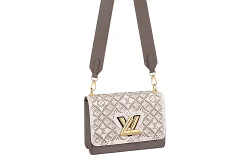 LOUIS VUITTON TwistSINCE 1854 Smooth Cow Leather Crossbody Bag, Handbag Women's Taupe
