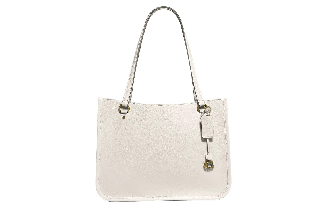 COACH Tyler Leather Handbag, Shoulder Bag Women's White
