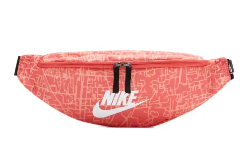 Nike Heritage Fabric Crossbody Bag, Sling Bag, Fanny Pack Regular Unisex Mysterious Ash Red