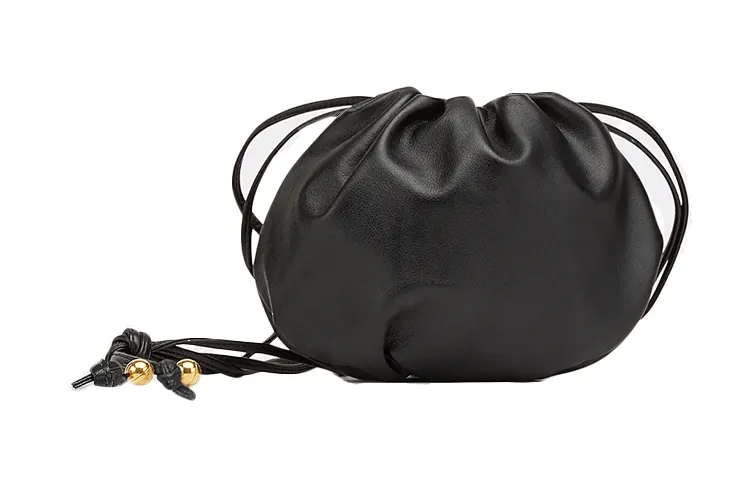 Bottega Veneta Nappa Leather Shoulder Bag Women's Black