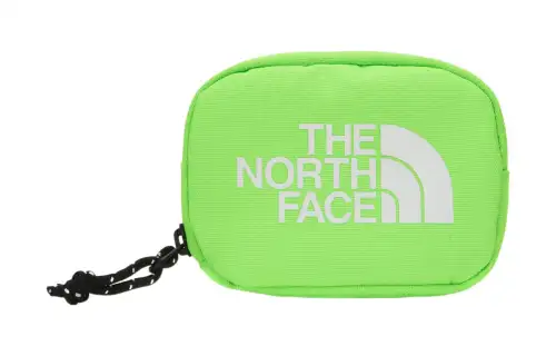 THE NORTH FACE Polyester Coin Purse Card Holder, Wallet Regular Unisex Neon Green