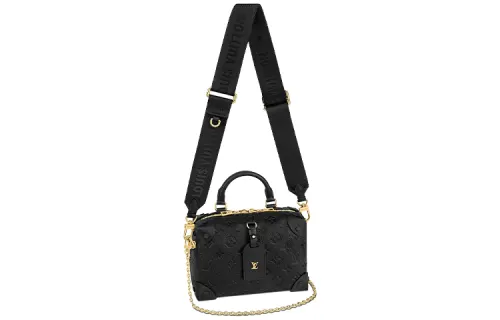LOUIS VUITTON Petite Malle Souple Monogram Empreinte Black