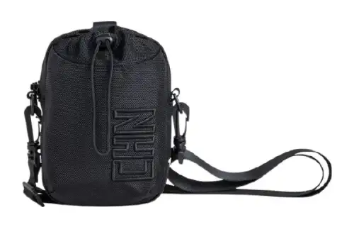 Anta Nylon Fabric Shoulder Bag, Crossbody Bag Regular Unisex Black