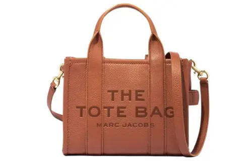 MARC JACOBS The Leather Tote Bag Mini Argan Oil