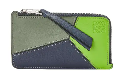 LOEWE Calfskin Card Holder Coin Purse Men's Multicolor