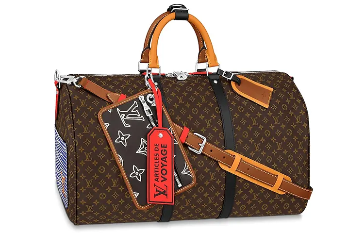 LOUIS VUITTON Keepall Bandouliere Monogram Patchwork 50 Multicolor