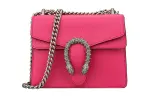 GUCCI Dionysus Leather Crossbody Bags Mini Women's Fuchsia
