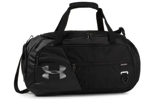 Under Armour Polyester Handbag, Shoulder Bag, Crossbody Bag, Gym Bag, Travel Bag Small Unisex Black