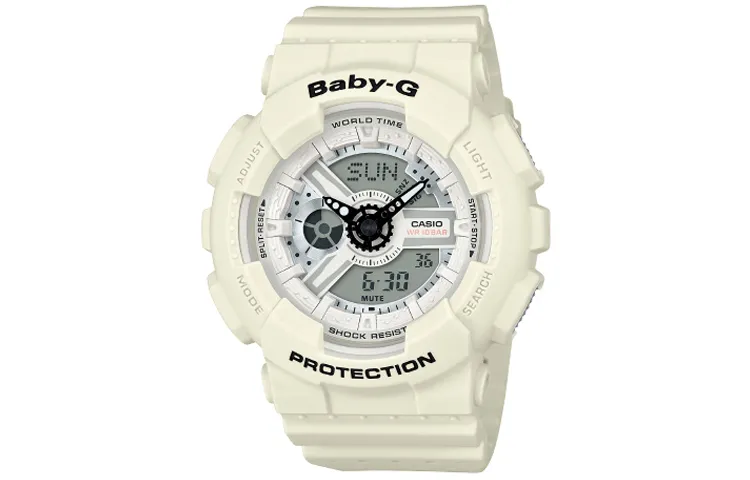 CASIO Women's BABY-G White Watch BA-110PP-7A