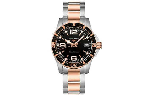 LONGINES Comcast Diving Collection Quartz Movement Women's Watch 34mm Black Dial Stainless Steel Case