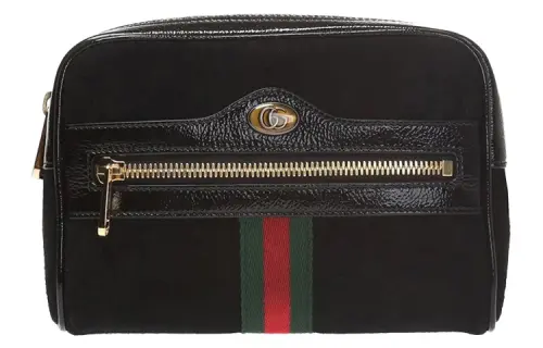 GUCCI Ophidia Cow Leather Sling Bag, Shoulder Bag, Crossbody Bag, Fanny Pack Small Unisex Black