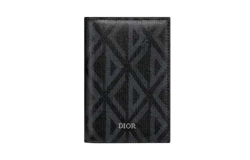 DIOR Canvas Card Holder Men's Black