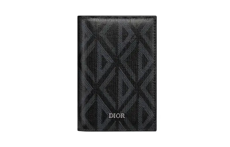 DIOR Canvas Card Holder Men's Black